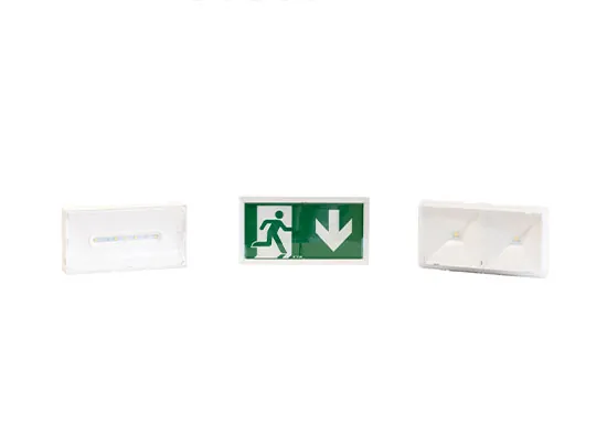 Blocs autonomes d'éclairage de sécurité et pictogramme de sortie